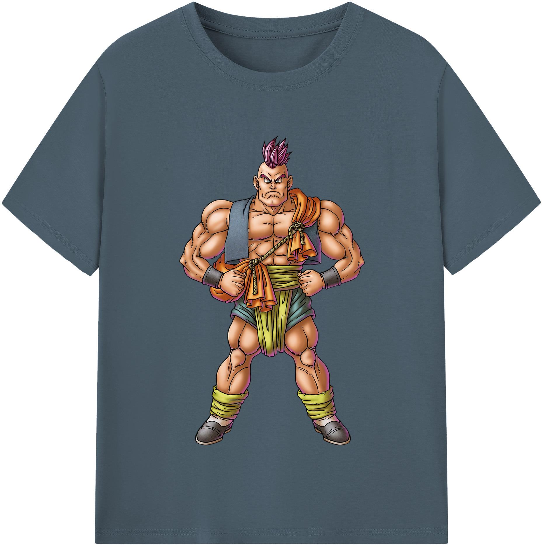 （画像用） ドラゴンクエスト Doragon Kuesuto Dragon Quest 綿100％半袖Tシャツ（フロントプリント）